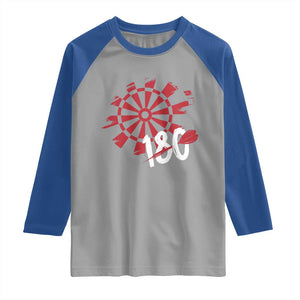 Triple 20 Master Dartist Raglan Shirt Funny Pub Games Drinking Gift TS12 Sport Gray Royal Print Your Wear