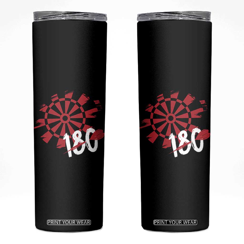 Triple 20 Master Dartist Skinny Tumbler Funny Pub Games Drinking Gift TS12 Black Print Your Wear