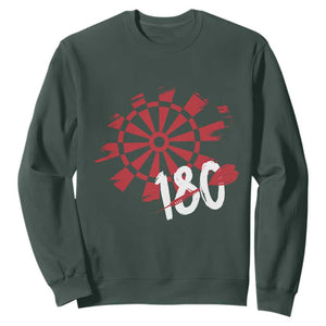 Triple 20 Master Dartist Sweatshirt Funny Pub Games Drinking Gift TS12 Dark Forest Green Print Your Wear