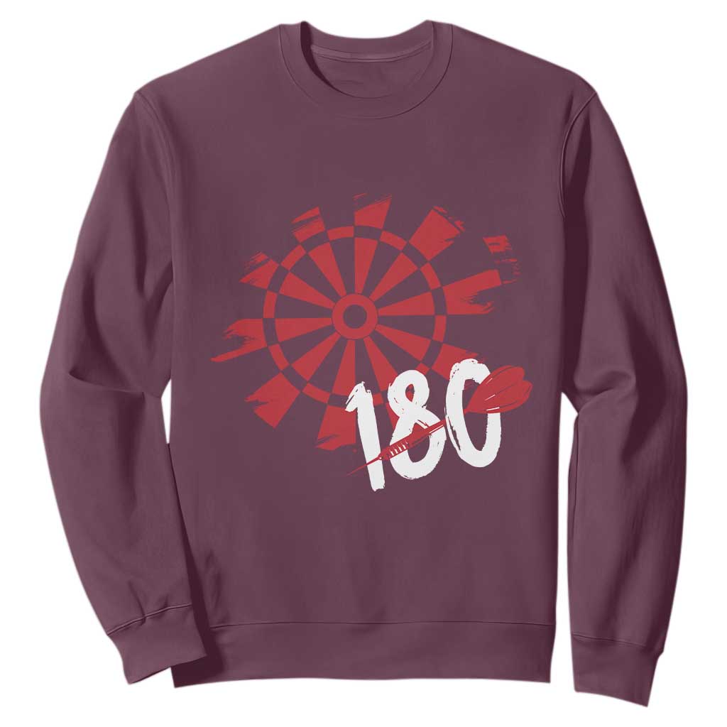 Triple 20 Master Dartist Sweatshirt Funny Pub Games Drinking Gift TS12 Maroon Print Your Wear