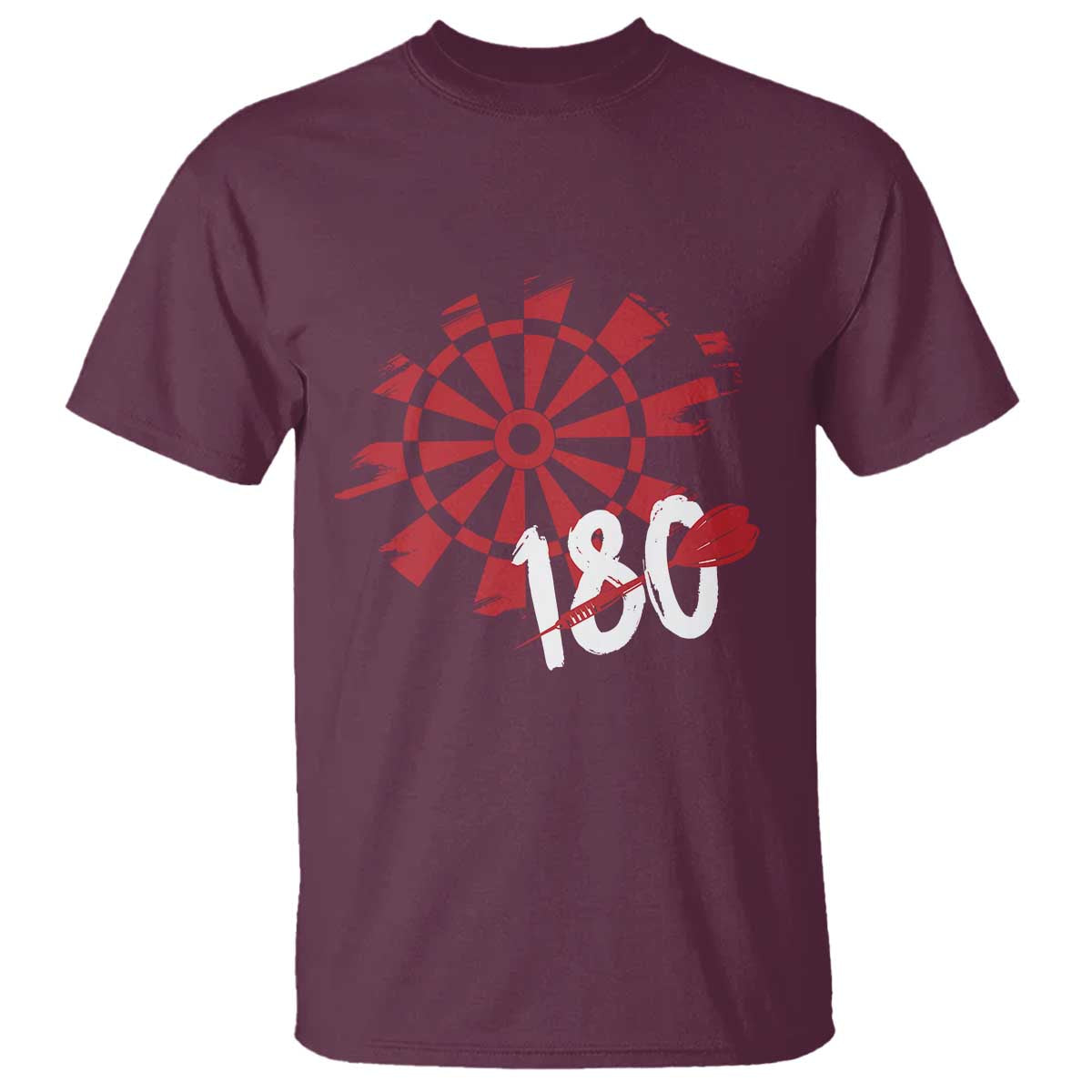 Triple 20 Master Dartist T Shirt Funny Pub Games Drinking Gift TS12 Maroon Print Your Wear