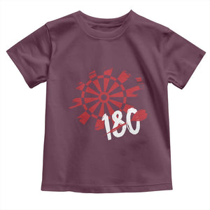 Triple 20 Master Dartist Toddler T Shirt Funny Pub Games Drinking Gift TS12 Maroon Print Your Wear