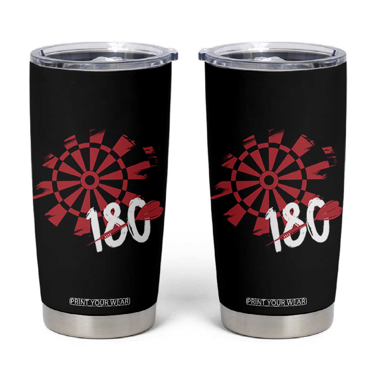 Triple 20 Master Dartist Tumbler Cup Funny Pub Games Drinking Gift TS12 Black Print Your Wear