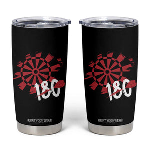 Triple 20 Master Dartist Tumbler Cup Funny Pub Games Drinking Gift TS12 Black Print Your Wear