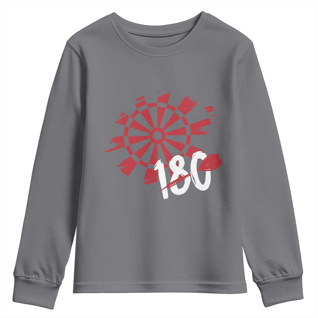 Triple 20 Master Dartist Youth Sweatshirt Funny Pub Games Drinking Gift TS12 Charcoal Print Your Wear