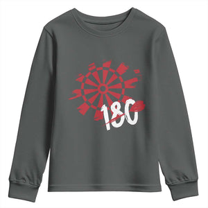 Triple 20 Master Dartist Youth Sweatshirt Funny Pub Games Drinking Gift TS12 Dark Heather Print Your Wear