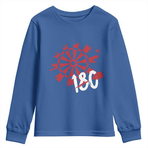 Triple 20 Master Dartist Youth Sweatshirt Funny Pub Games Drinking Gift TS12 Royal Blue Print Your Wear