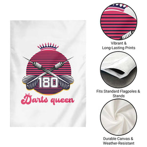 Darts Queen 180 Max Score Garden Flag Funny Bullseye Shooter Gift TS12 Print Your Wear