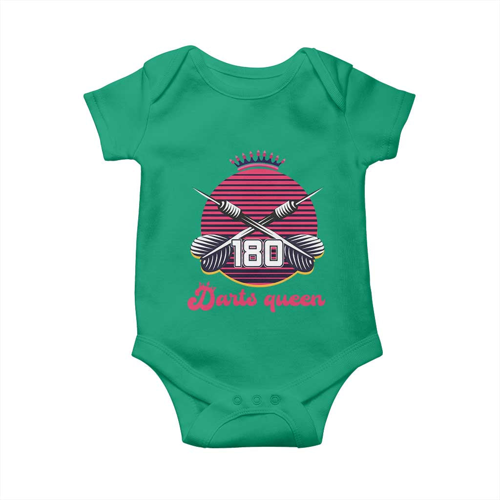 Darts Queen 180 Max Score Baby Onesie Funny Bullseye Shooter Gift TS12 Irish Green Print Your Wear