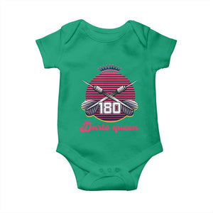 Darts Queen 180 Max Score Baby Onesie Funny Bullseye Shooter Gift TS12 Irish Green Print Your Wear