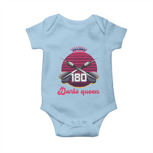 Darts Queen 180 Max Score Baby Onesie Funny Bullseye Shooter Gift TS12 Light Blue Print Your Wear