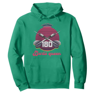 Darts Queen 180 Max Score Hoodie Funny Bullseye Shooter Gift TS12 Irish Green Print Your Wear