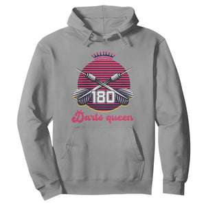 Darts Queen 180 Max Score Hoodie Funny Bullseye Shooter Gift TS12 Sport Gray Print Your Wear