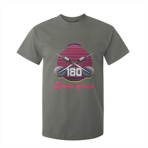 Darts Queen 180 Max Score T Shirt For Kid Funny Bullseye Shooter Gift TS12 Military Green Print Your Wear