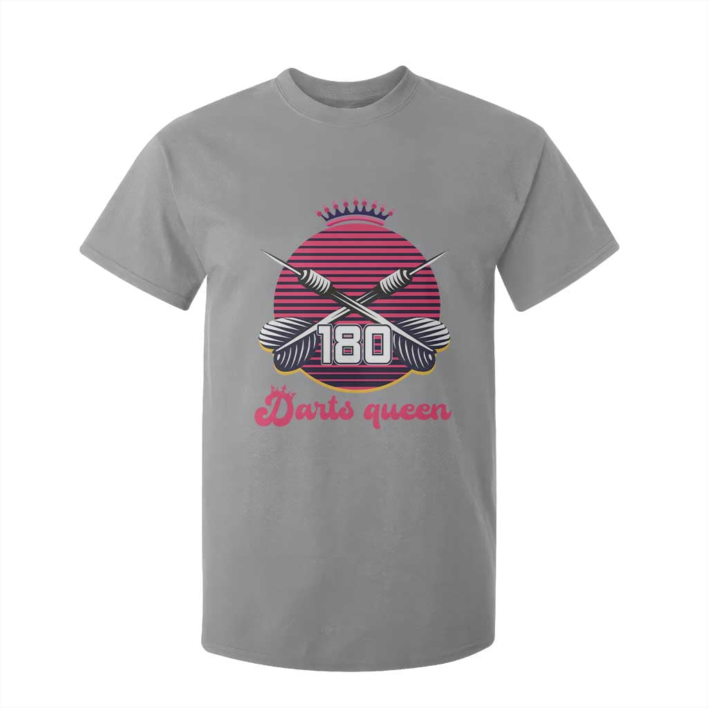 Darts Queen 180 Max Score T Shirt For Kid Funny Bullseye Shooter Gift TS12 Sport Gray Print Your Wear