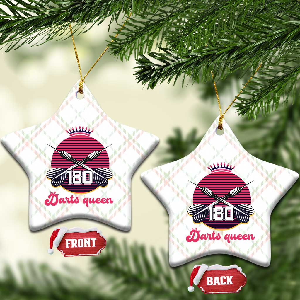 Darts Queen 180 Max Score Ceramic Ornament Funny Bullseye Shooter Gift TS12 Print Your Wear