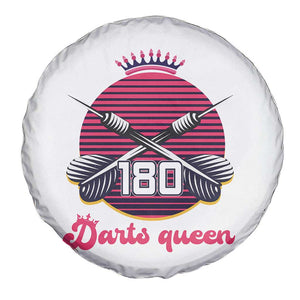 Darts Queen 180 Max Score Spare Tire Cover Funny Bullseye Shooter Gift TS12 Print Your Wear