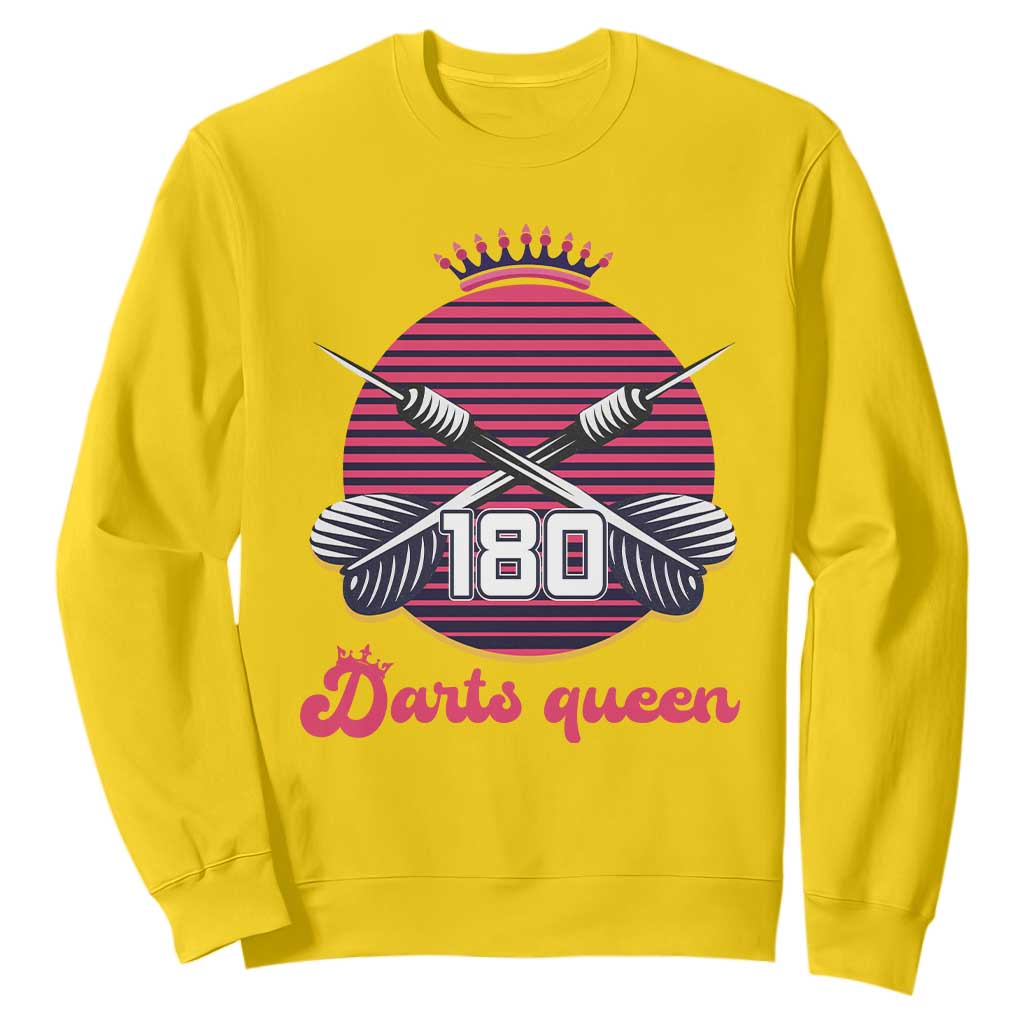 Darts Queen 180 Max Score Sweatshirt Funny Bullseye Shooter Gift TS12 Daisy Print Your Wear