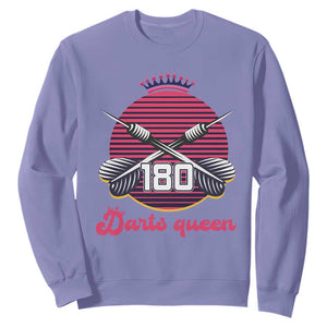 Darts Queen 180 Max Score Sweatshirt Funny Bullseye Shooter Gift TS12 Violet Print Your Wear