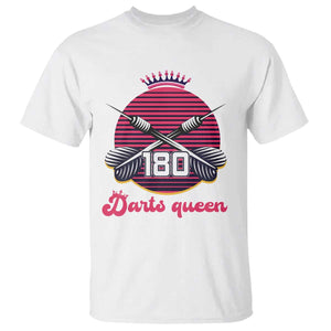 Darts Queen 180 Max Score T Shirt Funny Bullseye Shooter Gift TS12 White Print Your Wear