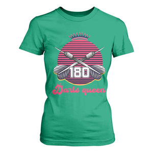 Darts Queen 180 Max Score T Shirt For Women Funny Bullseye Shooter Gift TS12 Irish Green Print Your Wear