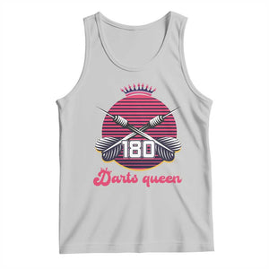 Darts Queen 180 Max Score Tank Top Funny Bullseye Shooter Gift TS12 Ash Print Your Wear