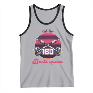 Darts Queen 180 Max Score Tank Top Funny Bullseye Shooter Gift TS12 Athletic Heather Black Print Your Wear