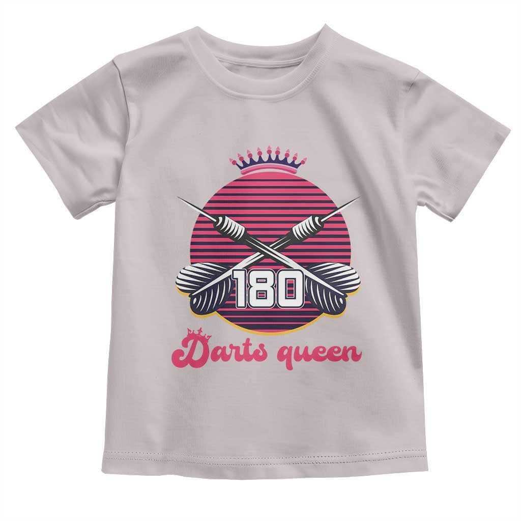 Darts Queen 180 Max Score Toddler T Shirt Funny Bullseye Shooter Gift TS12 Ice Gray Print Your Wear