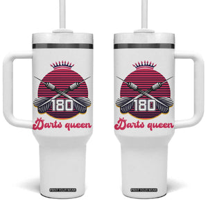 Darts Queen 180 Max Score Tumbler With Handle Funny Bullseye Shooter Gift TS12 One Size: 40 oz White Print Your Wear