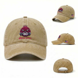 Darts Queen 180 Max Score Washed Cotton Baseball Cap Funny Bullseye Shooter Gift TS12 Washed Cap Universal Fit Khaki Print Your Wear