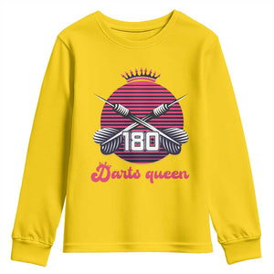 Darts Queen 180 Max Score Youth Sweatshirt Funny Bullseye Shooter Gift TS12 Daisy Print Your Wear