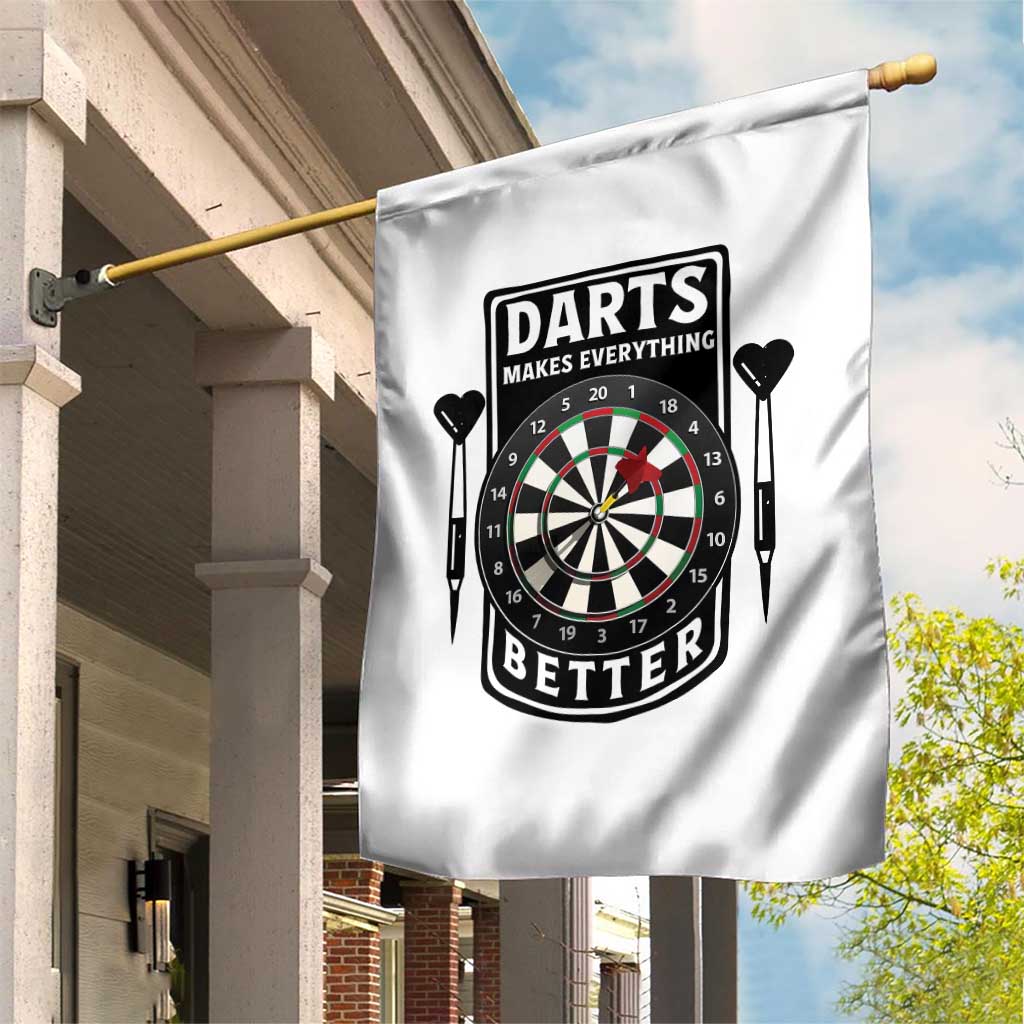 Darts Makes Everything Better Garden Flag Darts Lover Gift TS12 Print Your Wear