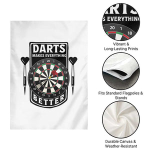 Darts Makes Everything Better Garden Flag Darts Lover Gift TS12 Print Your Wear