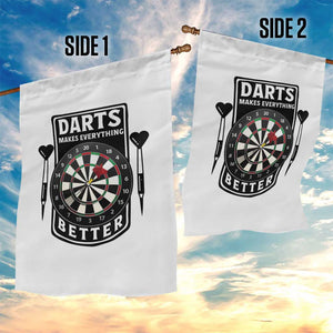 Darts Makes Everything Better Garden Flag Darts Lover Gift TS12 Print Your Wear