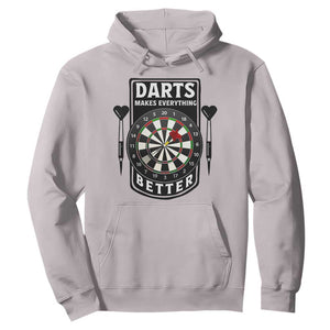 Darts Makes Everything Better Hoodie Darts Lover Gift TS12 Ice Gray Print Your Wear