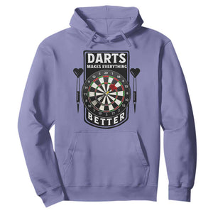 Darts Makes Everything Better Hoodie Darts Lover Gift TS12 Violet Print Your Wear