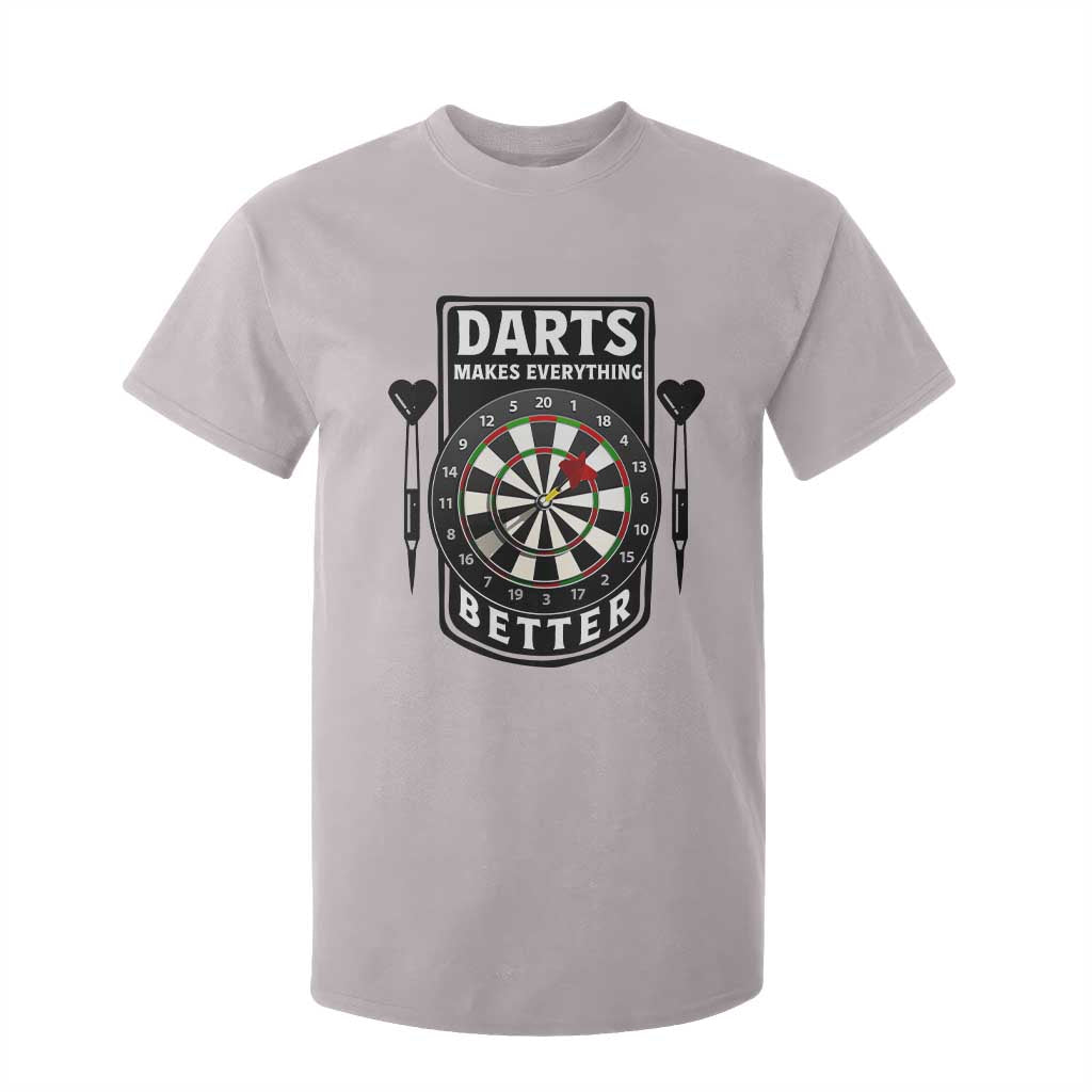 Darts Makes Everything Better T Shirt For Kid Darts Lover Gift TS12 Ice Gray Print Your Wear
