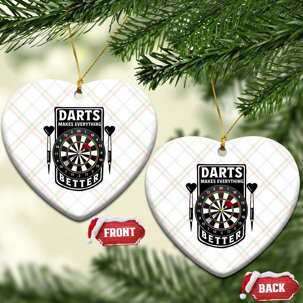 Darts Makes Everything Better Ceramic Ornament Darts Lover Gift TS12 Print Your Wear