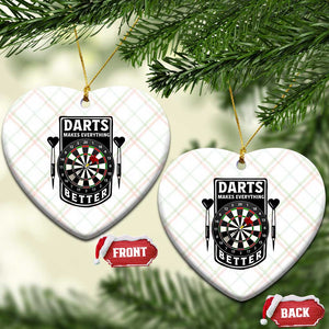 Darts Makes Everything Better Ceramic Ornament Darts Lover Gift TS12 Print Your Wear