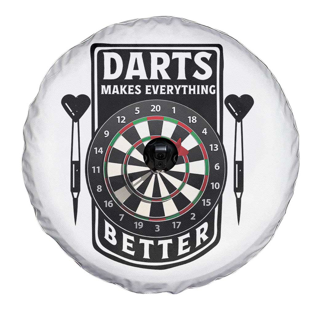 Darts Makes Everything Better Spare Tire Cover Darts Lover Gift TS12 Print Your Wear
