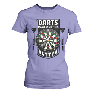 Darts Makes Everything Better T Shirt For Women Darts Lover Gift TS12 Violet Print Your Wear