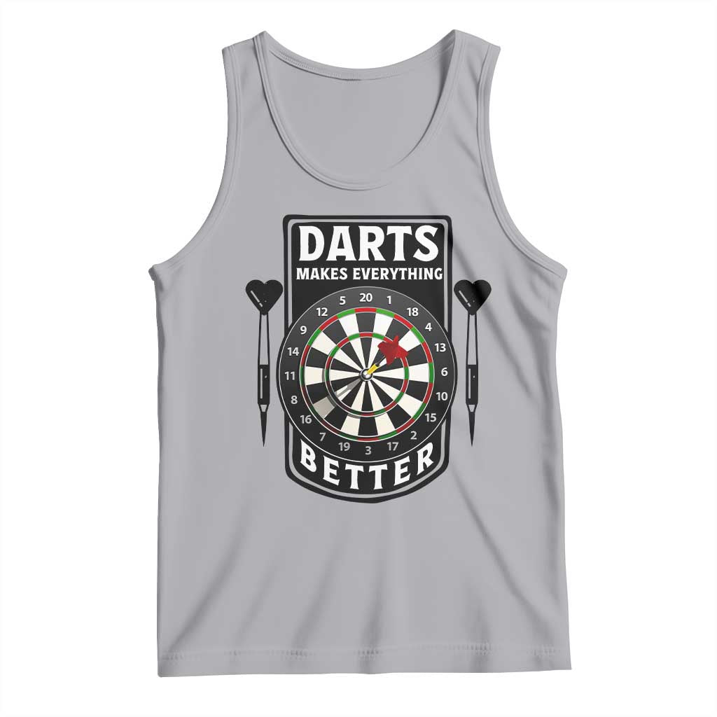 Darts Makes Everything Better Tank Top Darts Lover Gift TS12 Athletic Heather Print Your Wear