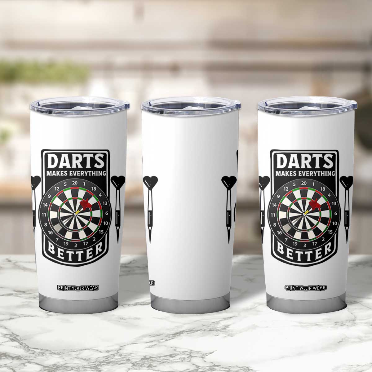 Darts Makes Everything Better Tumbler Cup Darts Lover Gift TS12 Print Your Wear
