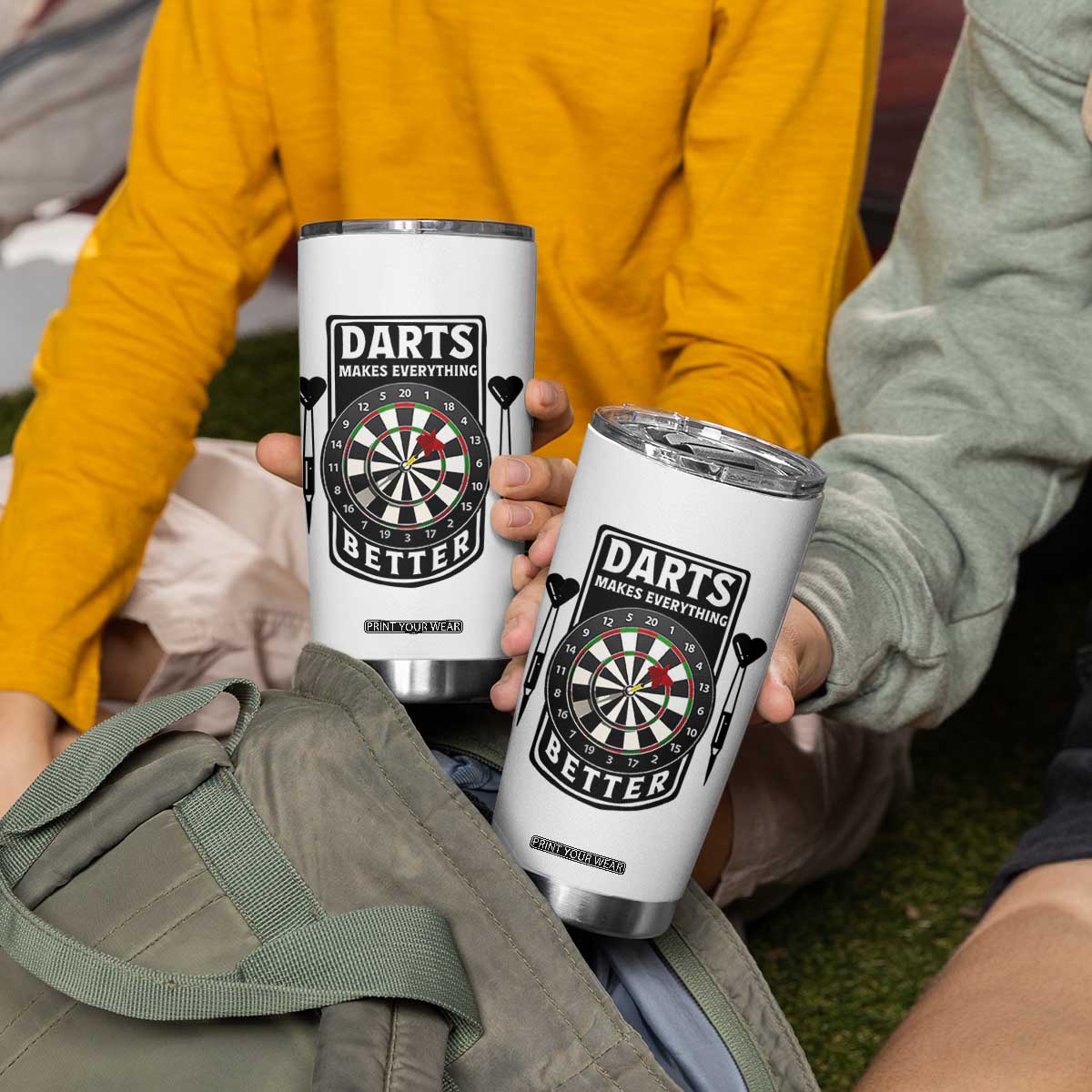 Darts Makes Everything Better Tumbler Cup Darts Lover Gift TS12 Print Your Wear