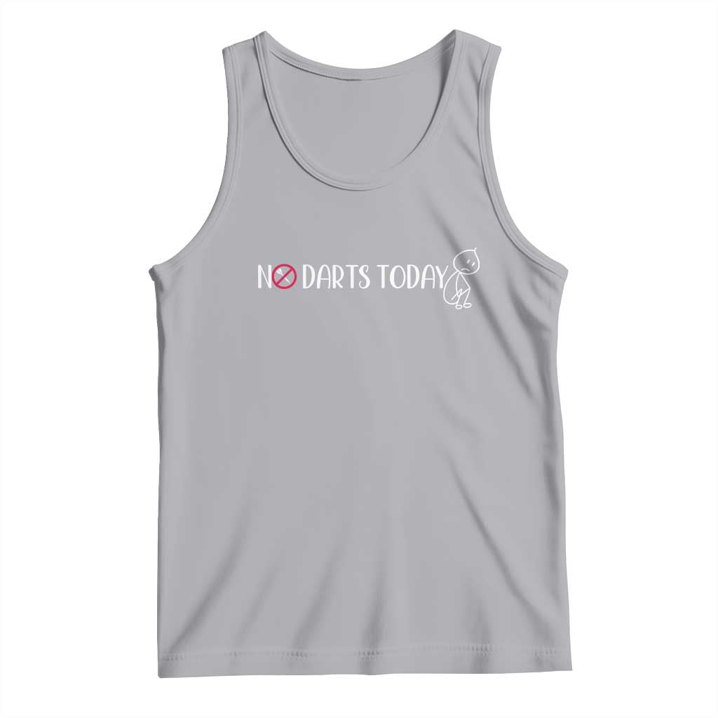 No Dart Today Tank Top Funny Dart Player Gift TS12 Athletic Heather Print Your Wear