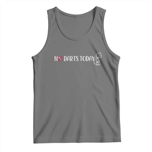 No Dart Today Tank Top Funny Dart Player Gift TS12 Black Heather Print Your Wear