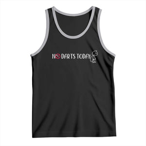 No Dart Today Tank Top Funny Dart Player Gift TS12 Black Athletic Heather Print Your Wear
