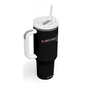 No Dart Today Tumbler With Handle Funny Dart Player Gift TS12 Print Your Wear