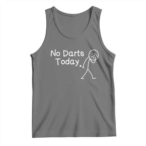 Funny No Dart Today Tank Top Darts Enthusiast Gift TS12 Black Heather Print Your Wear