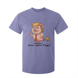 Quiet Quiet Piggy T Shirt For Kid Funny No Kings Pig Political TS12 Violet Print Your Wear